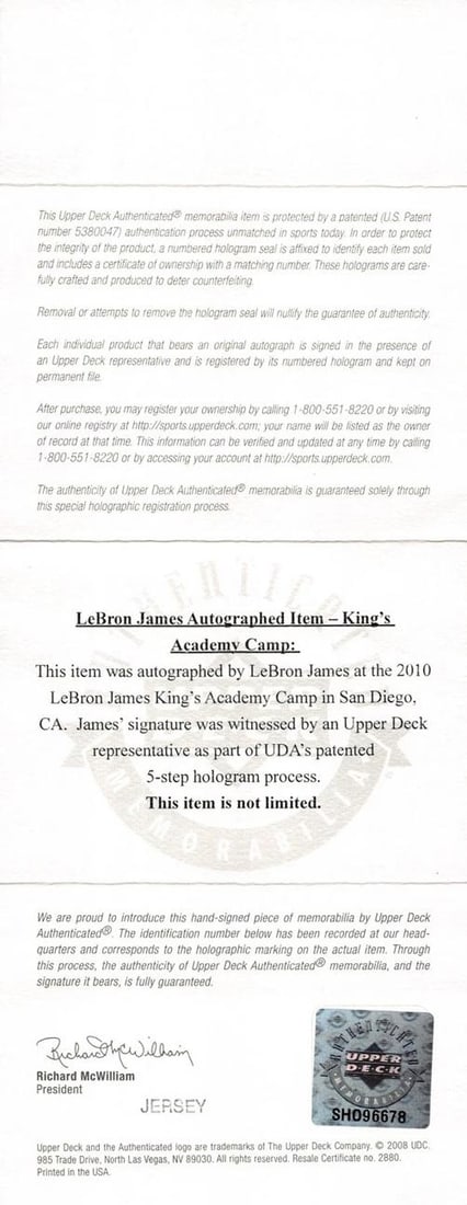 LeBron James Signed & Custom Framed Nike Team USA Jersey (Upper Deck + Beckett LOA) - 3