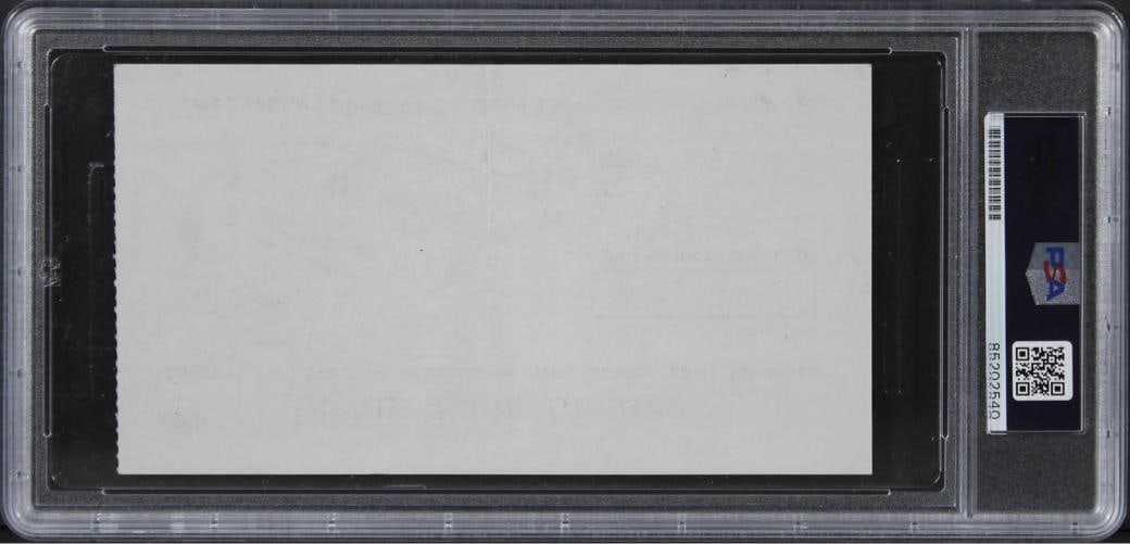 Queen (4) Mercury, May, Deacon, Taylor Signed 1976 Bank Set Of 3 Checks PSA Slab - 8