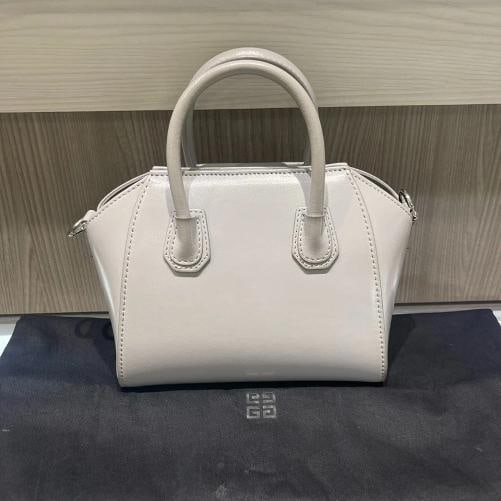 Givenchy Antigona Toy Bag in Light Grey Box Leather - 6