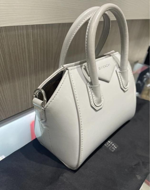 Givenchy Antigona Toy Bag in Light Grey Box Leather - 8