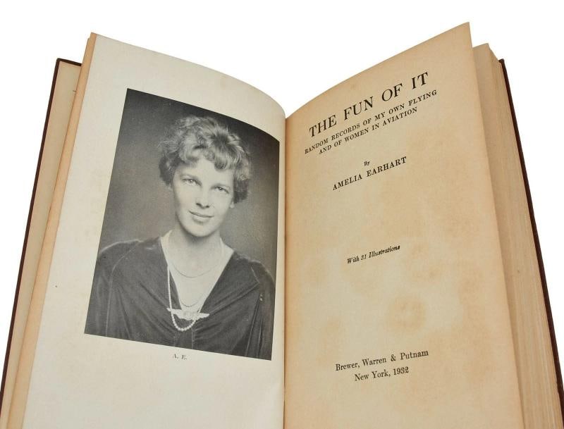 The Fun of It ~ by AMELIA EARHART ~ Signed First Edition ~ 1st Printing 1932 - 7