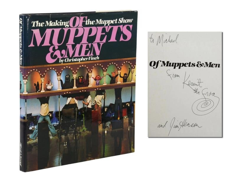 Of Muppets & Men ~ SIGNED by JIM HENSON ~ First Edition 1st 1981 ~ MUPPET SHOW (1 of 10)