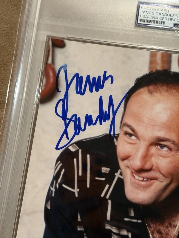 James Gandolfini Signed 8x10 Photo Inscribed "Tony" (PSA) - 2