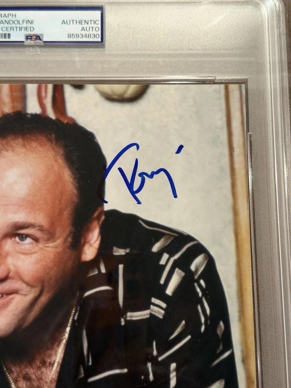 James Gandolfini Signed 8x10 Photo Inscribed "Tony" (PSA) - 3