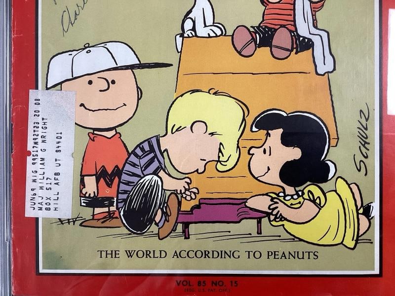 Charles Schultz Signed Time Magazine 4/9/65 Peanuts Cover NICE Autograph PSA/DNA - 4