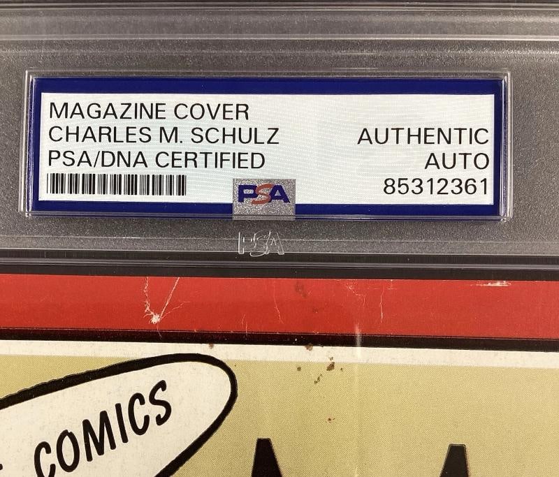Charles Schultz Signed Time Magazine 4/9/65 Peanuts Cover NICE Autograph PSA/DNA - 6