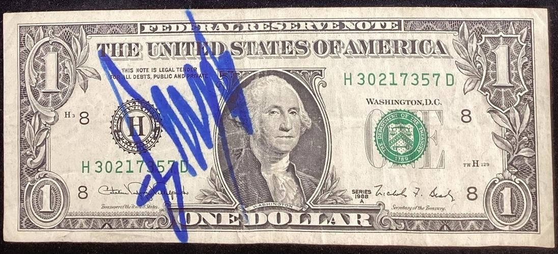 Donald Trump Signed $1 Bill Currency President 46 USA POTUS Autograph JSA LOA: Condition: Used: An item that has been used previously. See the sellerÃ¢â‚¬â„¢s listing for full details and ... Read moreabout the conditionUsed: An item
