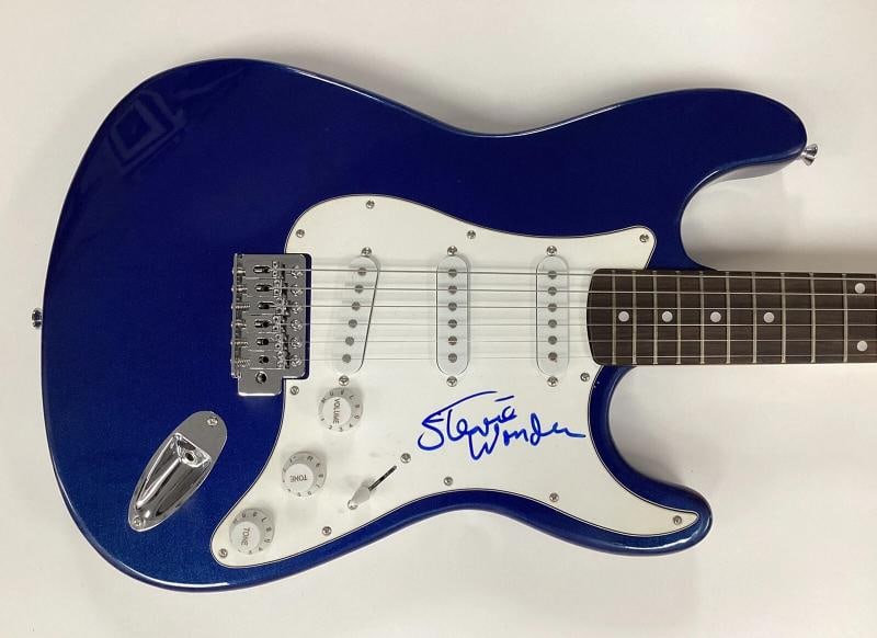 Stevie Wonder Signed Guitar (JSA LOA) - 3