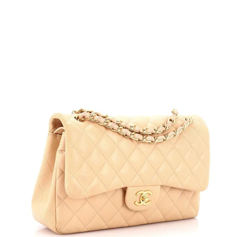 Chanel Classic Double Flap Bag Quilted Lambskin Jumbo - 2