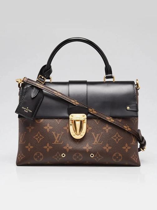 Louis Vuitton Black Monogram Canvas One Handle Flap MM Bag: Handle Drop: 3" and 22" adjustable Measurements: 10" L x 4" W x 7.5" H. Condition: Pre-owned - Good,Brand: Louis Vuitton,Style: Everyday Bags,Department: Women,Exterior Color: Brown,Black,Exterior