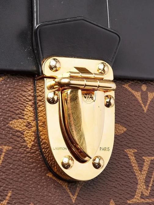 Louis Vuitton Black Monogram Canvas One Handle Flap MM Bag - 6