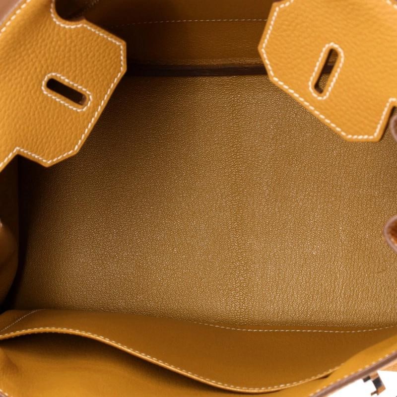 Hermes Birkin Handbag Brown Clemence with Palladium Hardware 30 - 5