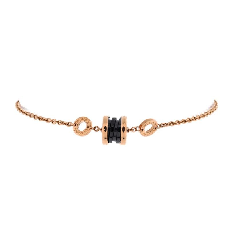 Bvlgari B.Zero1 Soft Bracelet 18K Rose Gold with Ceramic: Condition: Pre-owned - Good,Brand: Bvlgari,Main Stone: Unknown,Metal: 18K Rose Gold,Metal Purity: 18K,Style: Bracelet,Type: Bracelet,Color: Rose Gold,Material: 18K Rose Gold, Ceramic