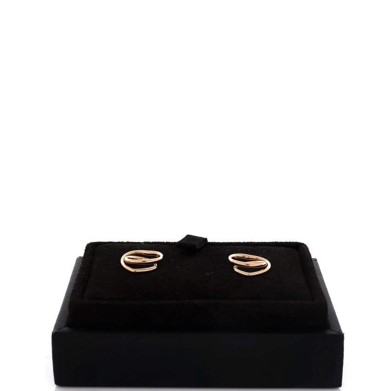 Hermes Vertige Coeur Stud Earrings 18K Rose Gold TPM - 2