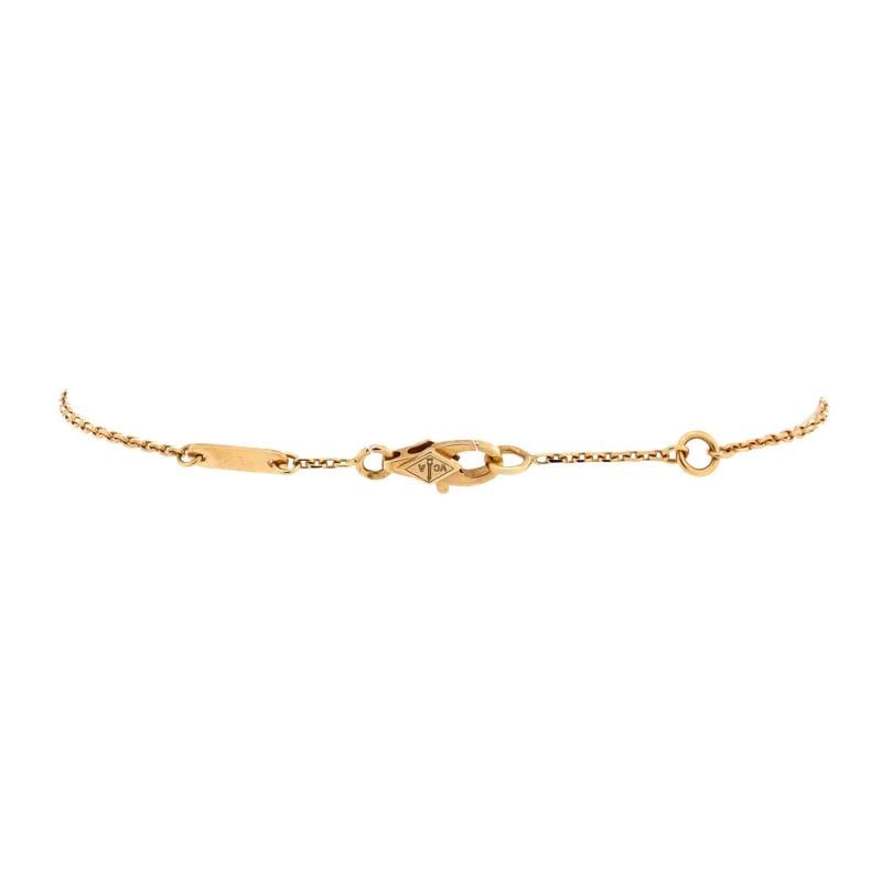 Van Cleef & Arpels Frivole Bracelet 18K Yellow Gold and Pave Diamonds Mini - 2