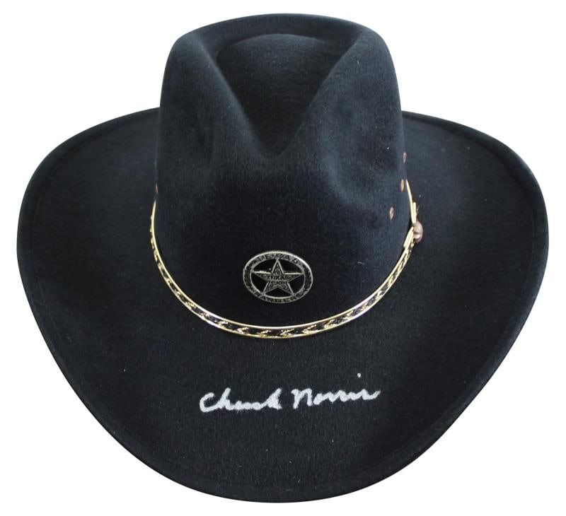 Chuck Norris Walker, Texas Ranger Authentic Signed Black Cowboy Hat JSA Wit: Industry: Movies,Original/Reproduction: Original,Autograph Authentication: JSA,PRODUCT_COA: JSA,PRODUCT_SIGNED_BY_NAME: Chuck Norris,PRODUCT_SIGNED_BY_BRAND: Walker, Texas Ranger,Country of Origin: