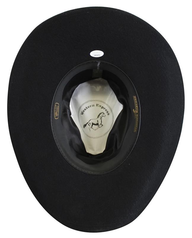 Chuck Norris Walker, Texas Ranger Authentic Signed Black Cowboy Hat JSA Wit - 4