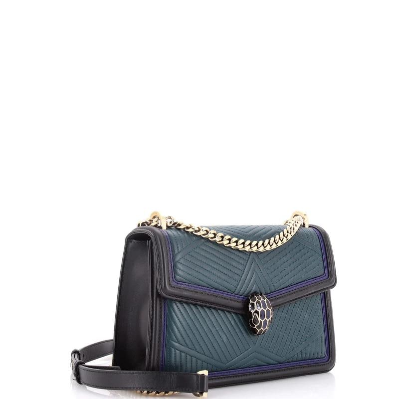 Bvlgari Serpenti Forever Shoulder Bag Quilted Leather Small - 3