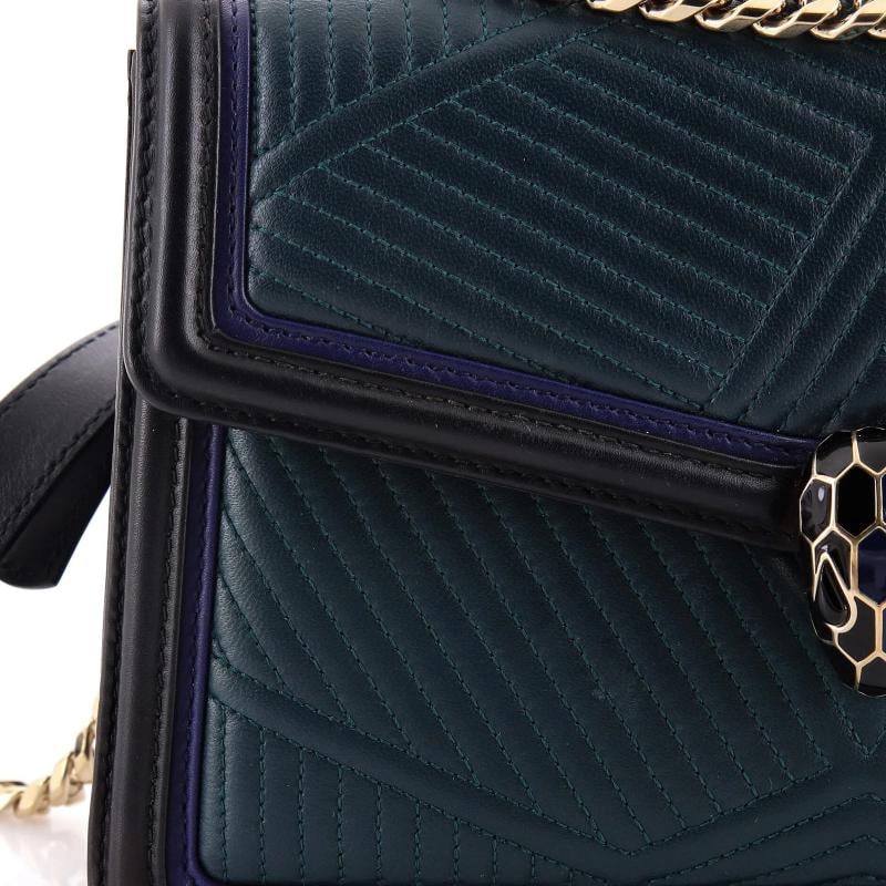 Bvlgari Serpenti Forever Shoulder Bag Quilted Leather Small - 7