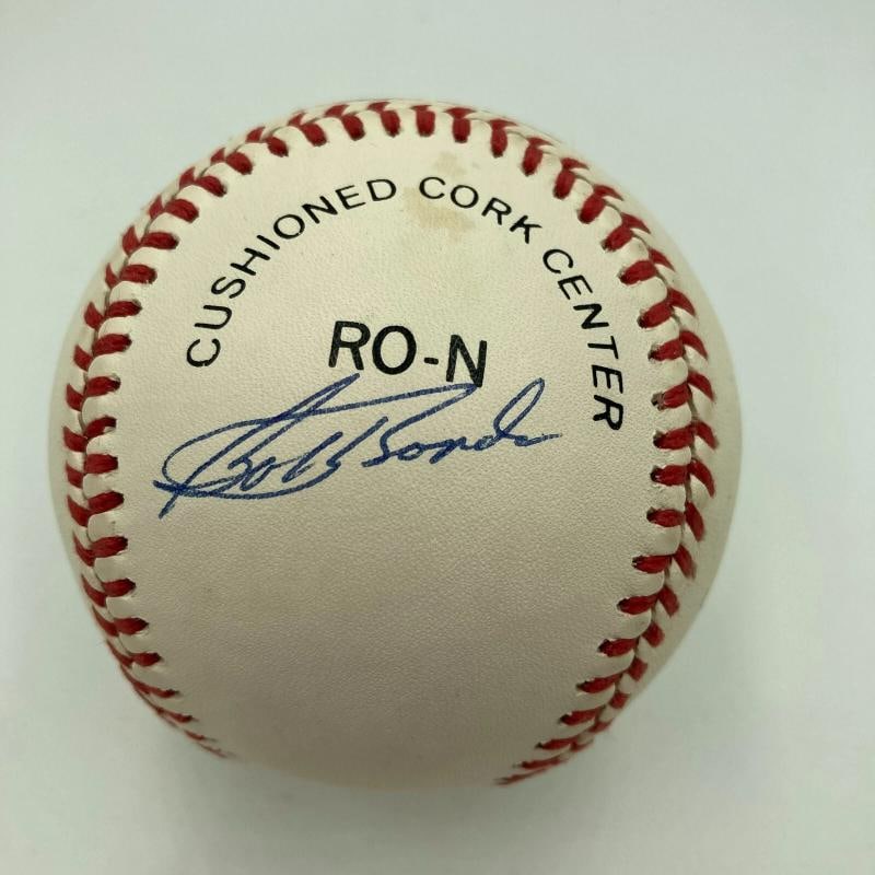 Willie Mays Barry Bonds & Bobby Bonds Signed National League Baseball JSA COA - 3