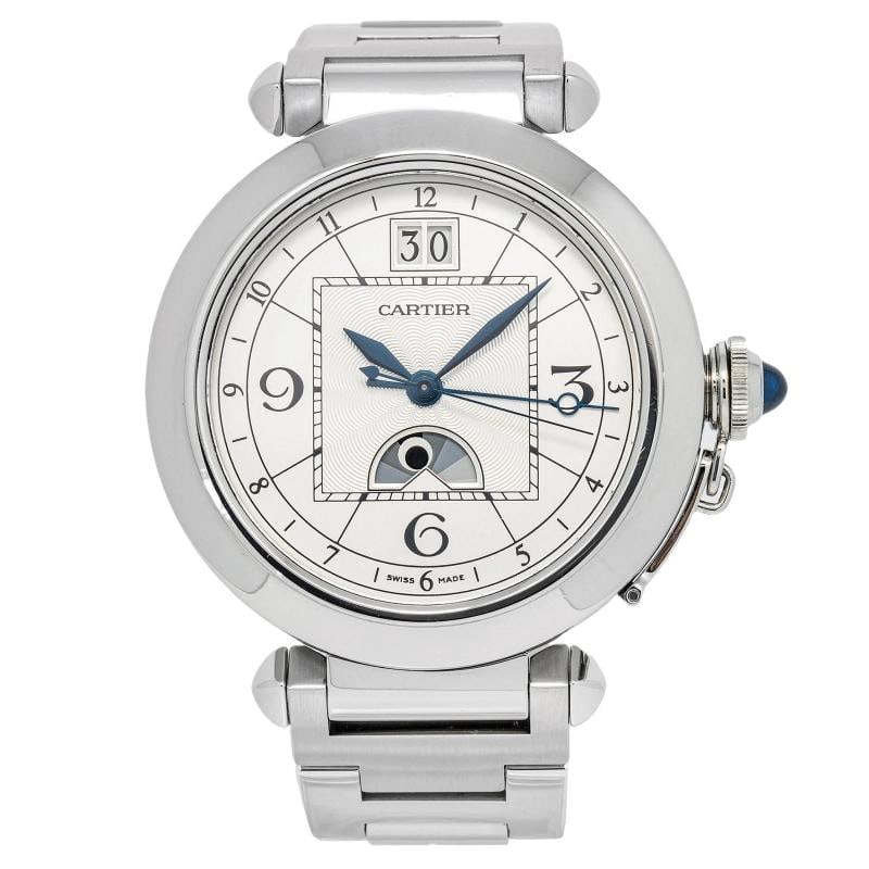 Cartier Pasha 2938/W3109255 Bracelet Steel Silver Arabic Auto 42mm - 2
