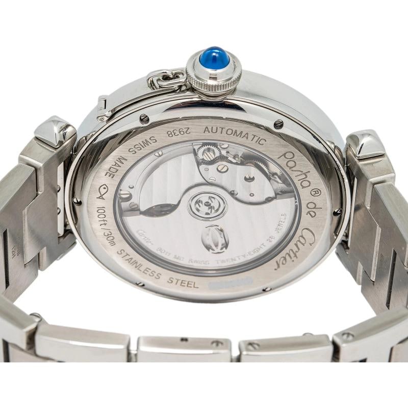 Cartier Pasha 2938/W3109255 Bracelet Steel Silver Arabic Auto 42mm - 6