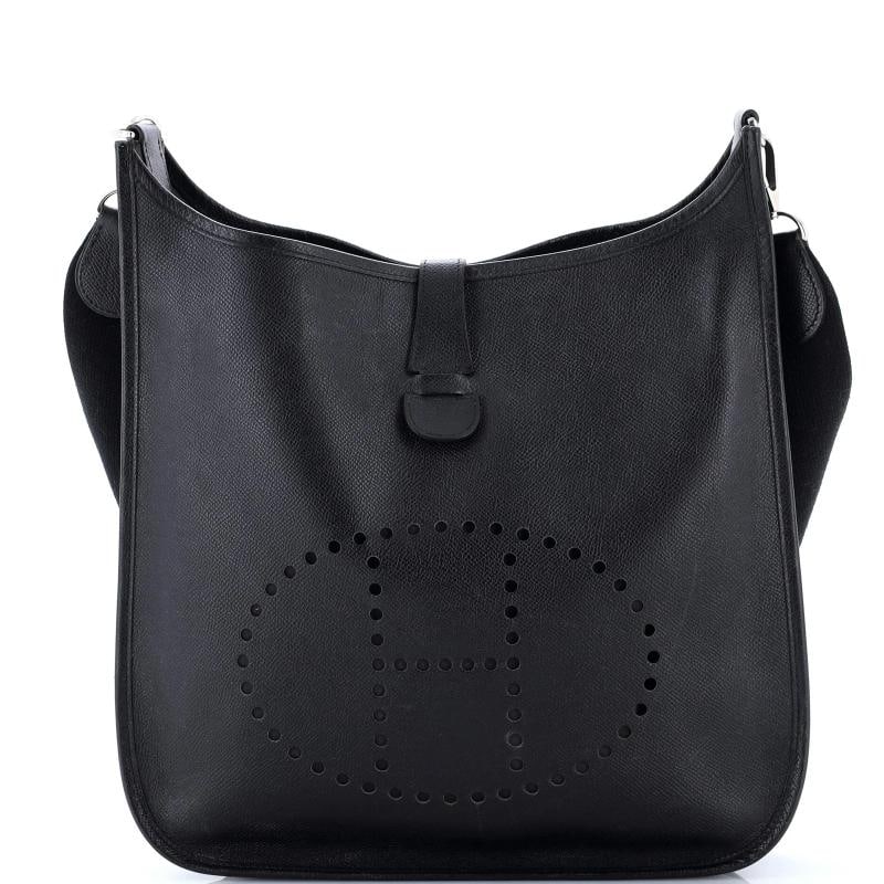 Hermes Evelyne Bag Gen II Epsom GM: Condition: Pre-owned - Good,Brand: Hermes,Exterior Material: Leather,Style: Cross Body Bags,Exterior Color: Black,Department: Women,Size: Gm,Accessories: With Strap