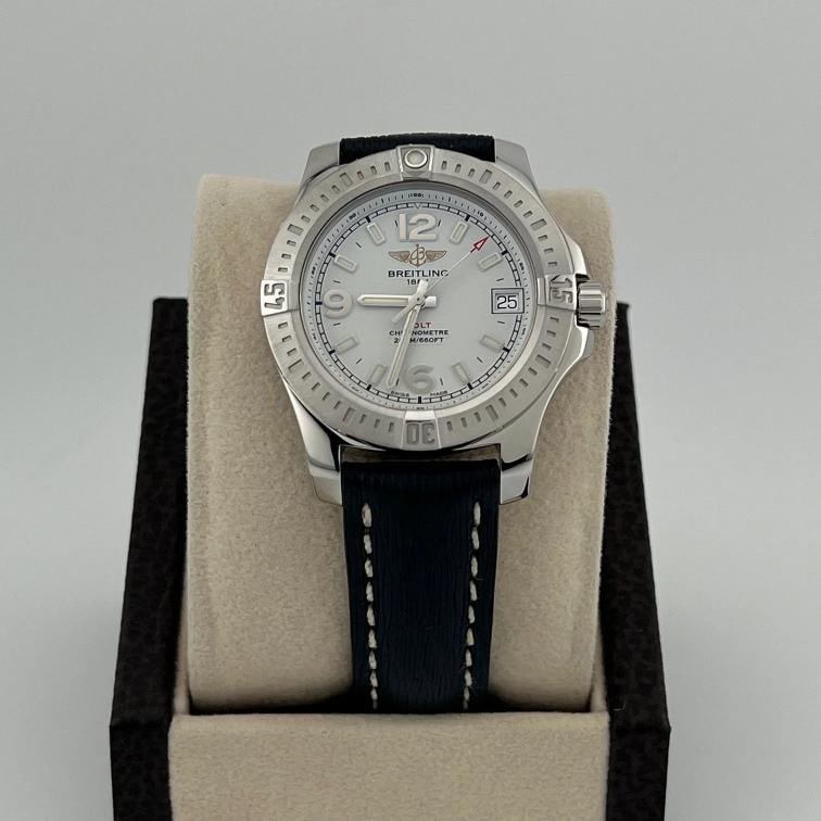 Breitling Colt 36 A74389 36mm White Dial Stainless Steel Box Papers - 2