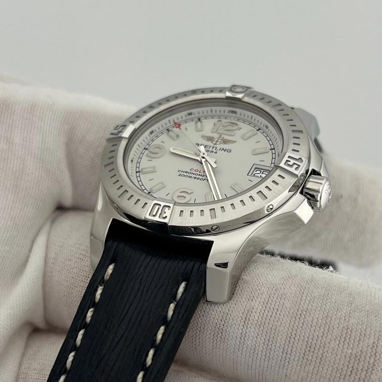 Breitling Colt 36 A74389 36mm White Dial Stainless Steel Box Papers - 4