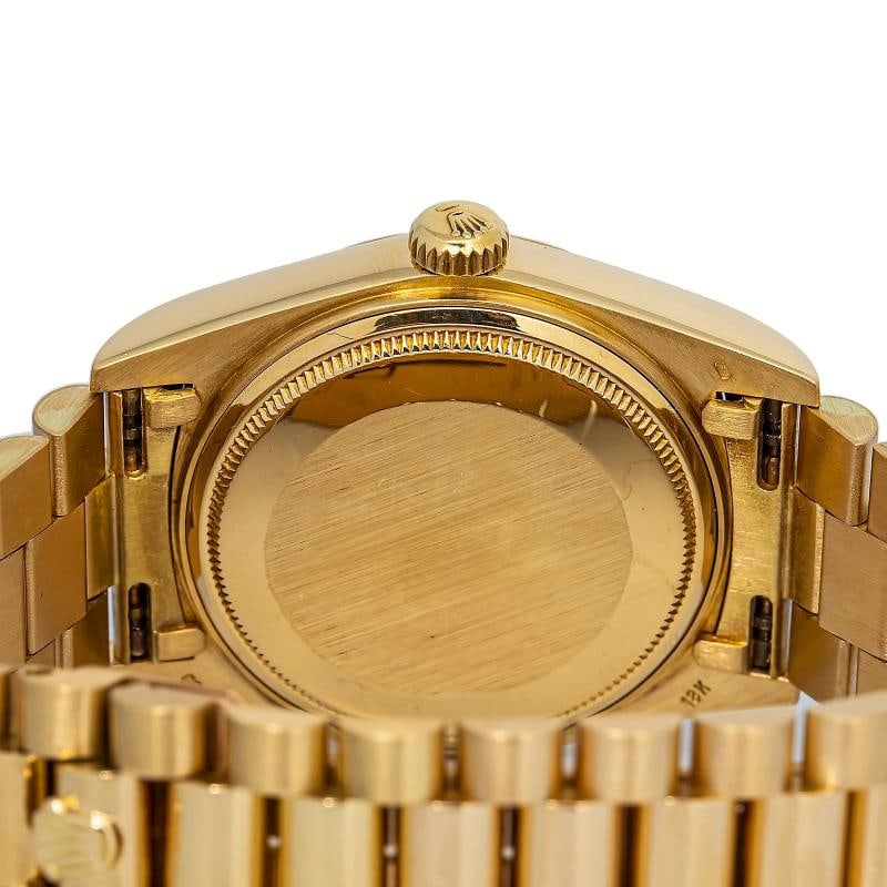 Rolex Day-Date 18038 President YG Factory Diamond Dial Index Auto 36mm - 6