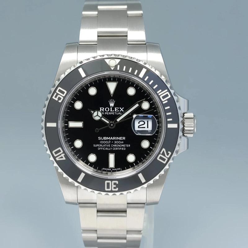 MINT 2017 PAPERS 116610LN Rolex Submariner Date Steel 40mm Black Ceramic Watch - 2