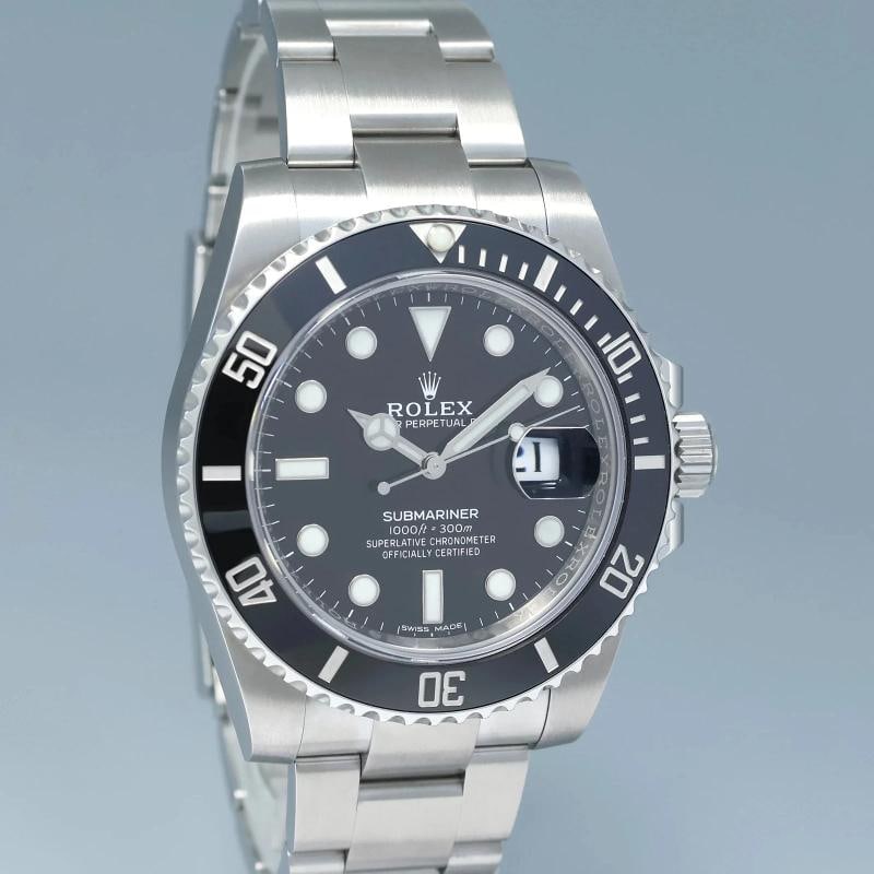 MINT 2017 PAPERS 116610LN Rolex Submariner Date Steel 40mm Black Ceramic Watch - 3