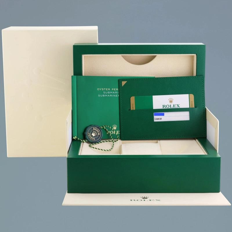 MINT 2017 PAPERS 116610LN Rolex Submariner Date Steel 40mm Black Ceramic Watch - 7