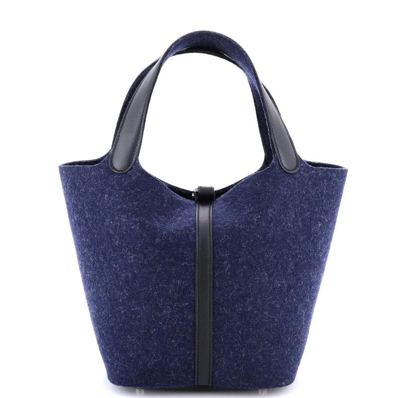 Hermes Picotin Lock Bag Felt with Leather MM - 3