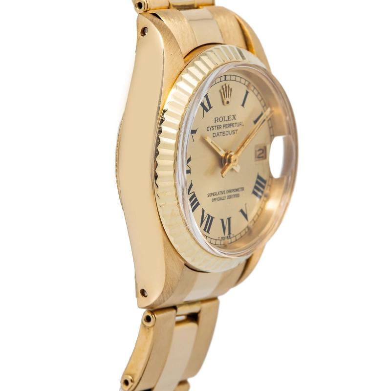 Rolex Datejust 6917 Oyster Yellow Gold Champagne Index 26mm - 4