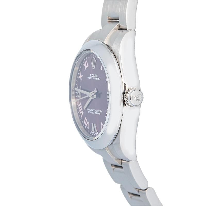 Rolex 177200 2019 Card Oyster Stainless Steel Red Grape Roman 31mm - 3