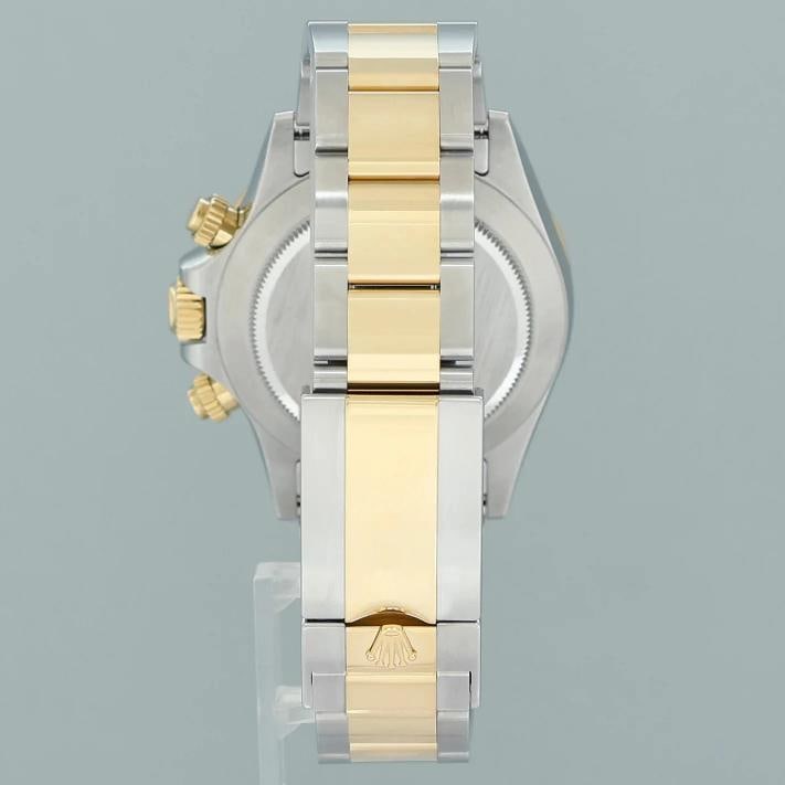 2021 NEW PAPERS 116503 Rolex Daytona Two Tone Black Diamond Yellow Gold Watch - 6