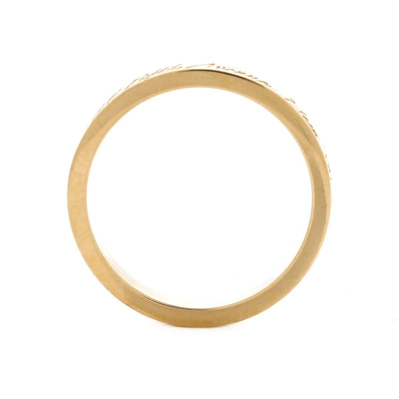 Tiffany & Co. Notes Fifth Avenue New York Ring 18K Yellow Gold Narrow - 2
