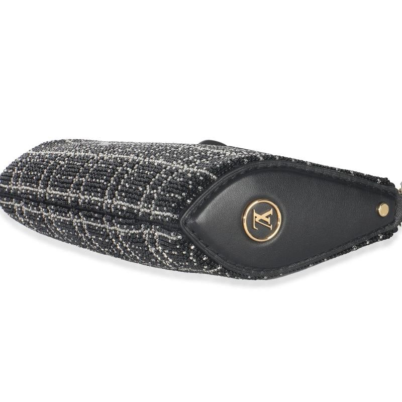 Louis Vuitton Black White Beaded Pochette Tirette - 7