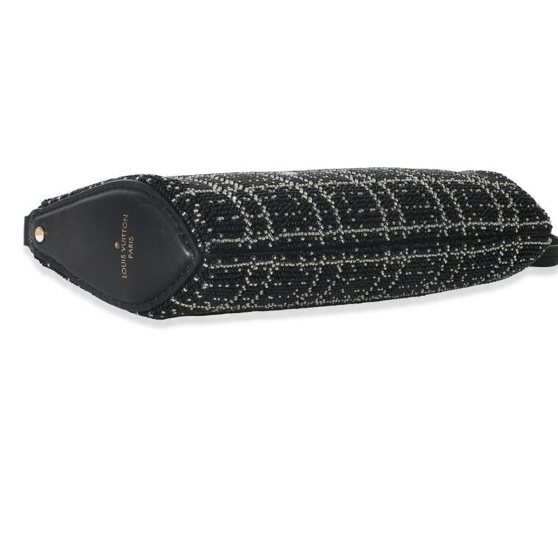 Louis Vuitton Black White Beaded Pochette Tirette - 8
