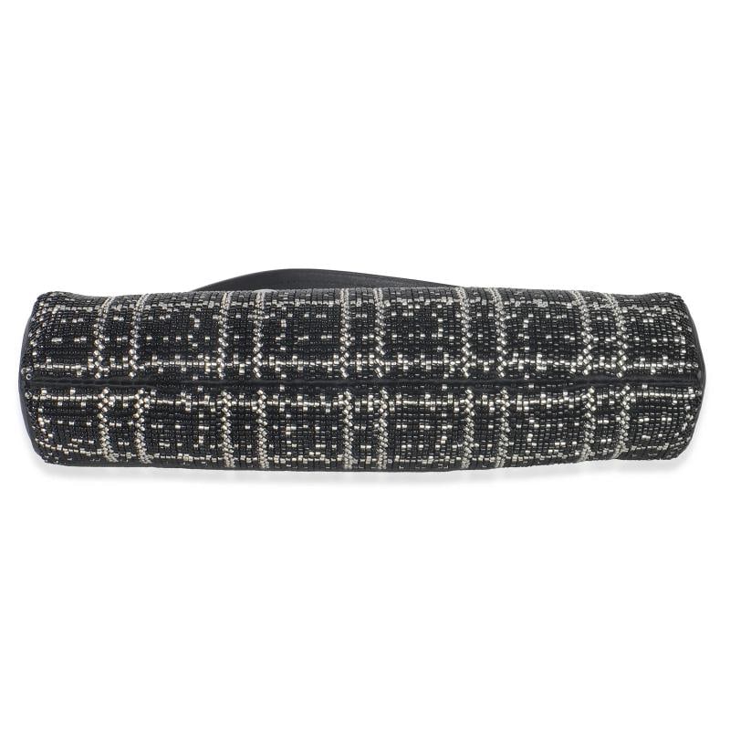 Louis Vuitton Black White Beaded Pochette Tirette - 9