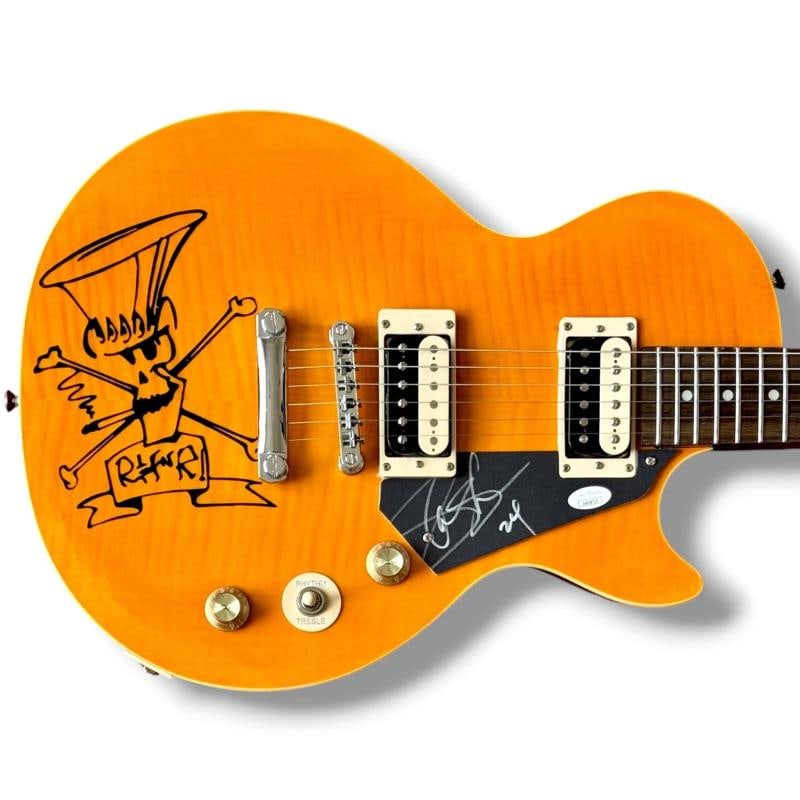 Slash Signed Guitar JSA COA Epiphone Appetite Les Paul Guns N Roses: Industry: Music,Signed: Yes,Autograph Authentication: James Spence (JSA),Object Type: Guitar & Guitar Pick,Original/Reproduction: Original,Country of Origin: United States Signer: Slash Item Type: Ful