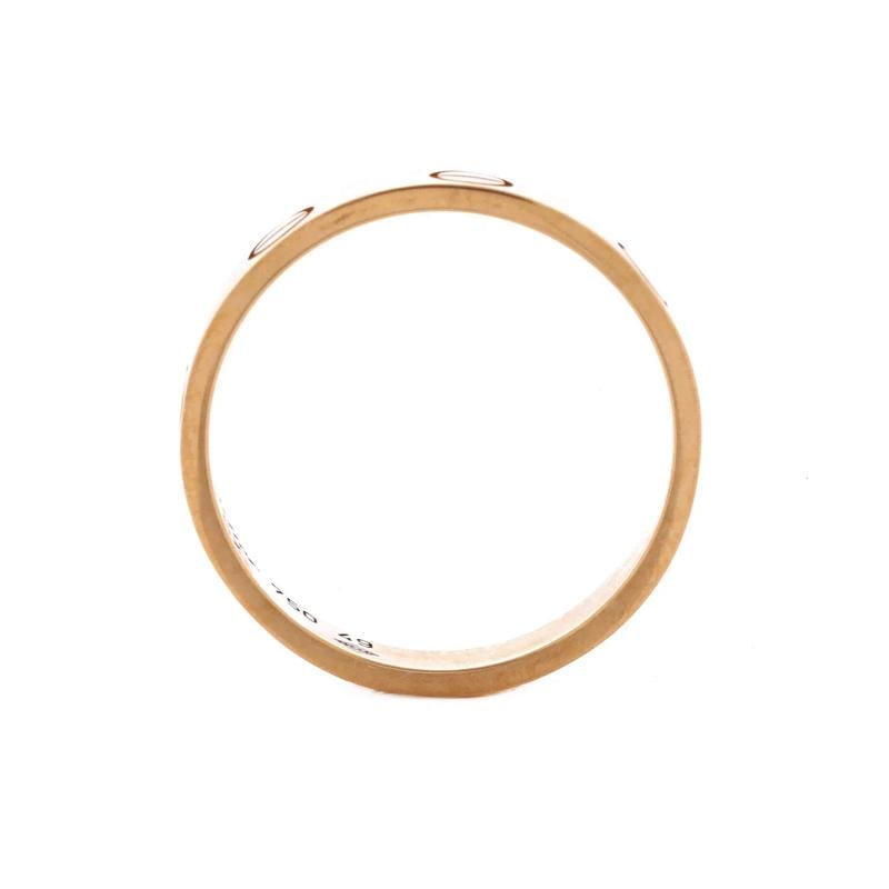 Cartier Love Wedding Band Ring 18K Rose Gold - 2