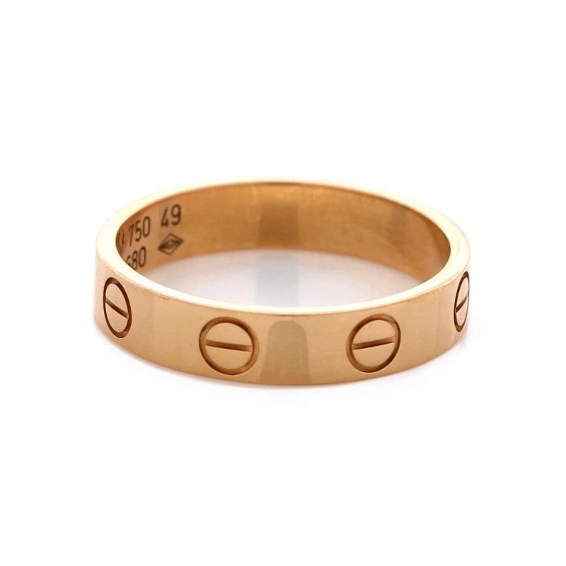 Cartier Love Wedding Band Ring 18K Rose Gold - 3