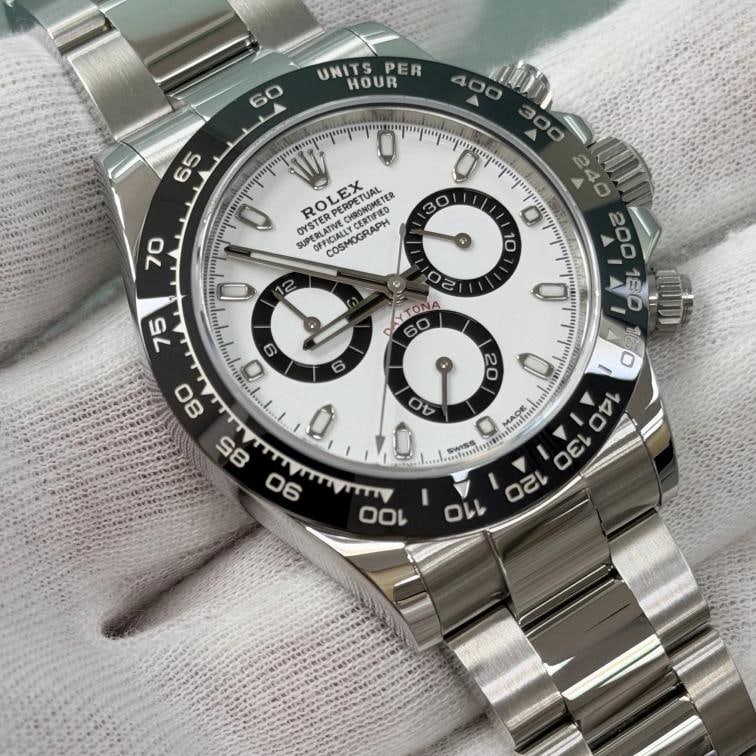 Rolex Daytona Panda 116500LN 40mm White Dial Ceramic Bezel Steel Box Paper - 4