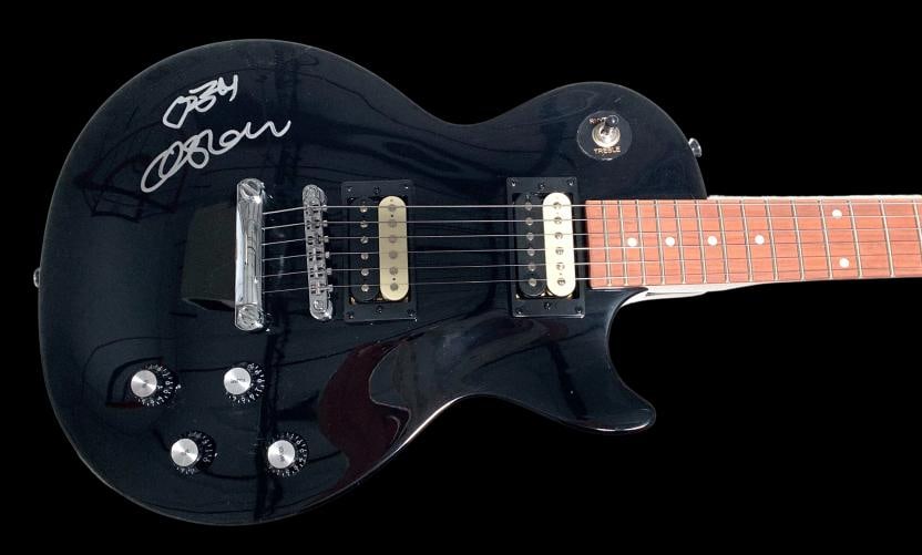 OZZY OSBOURNE SIGNED LES PAUL EPIPHONE GUITAR BECKETT BAS COA BLACK SABBATH - 2