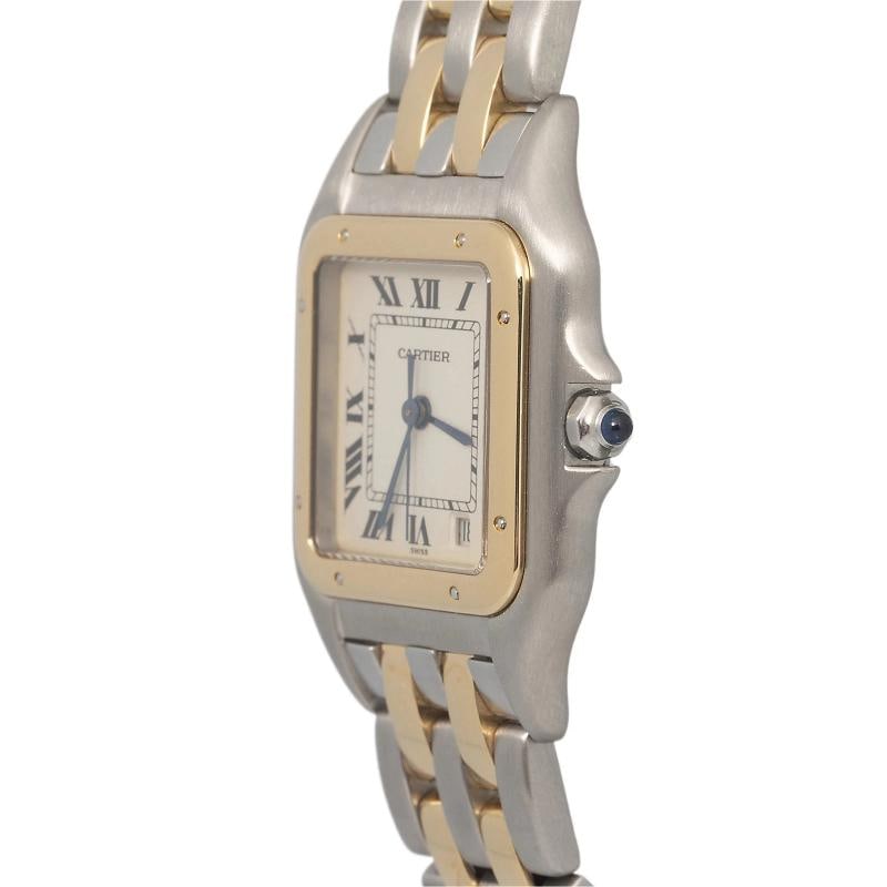 Cartier Panthere W25027B6 Bracelet Stainless Steel Off-White Roman Quartz 27mm - 3