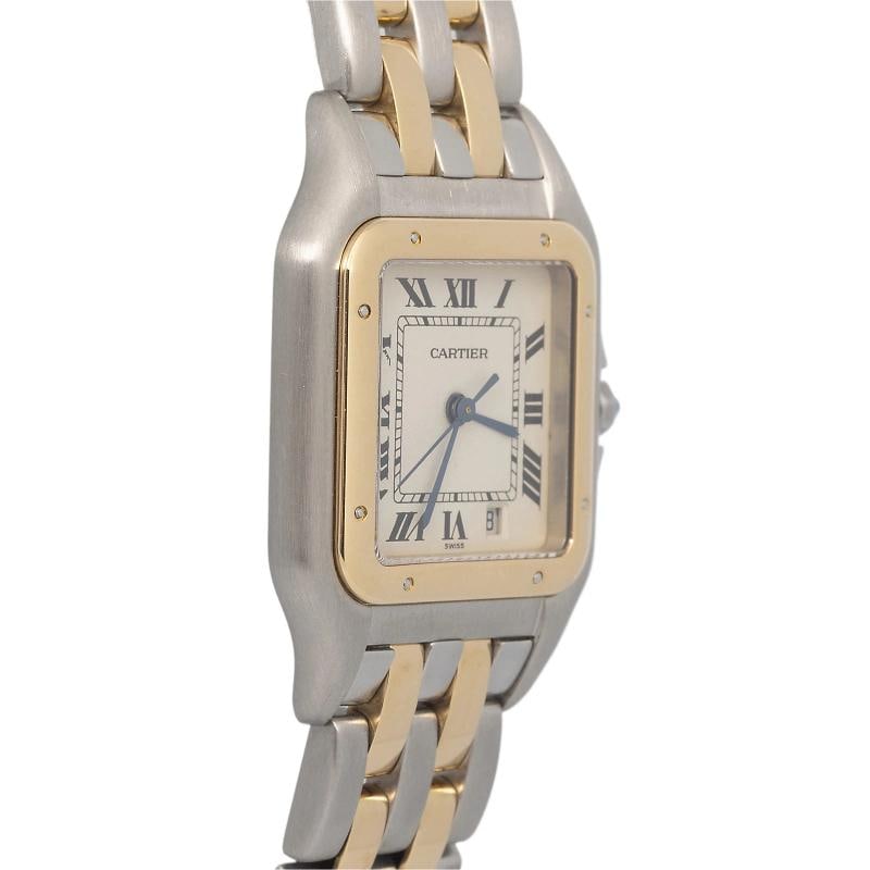 Cartier Panthere W25027B6 Bracelet Stainless Steel Off-White Roman Quartz 27mm - 4