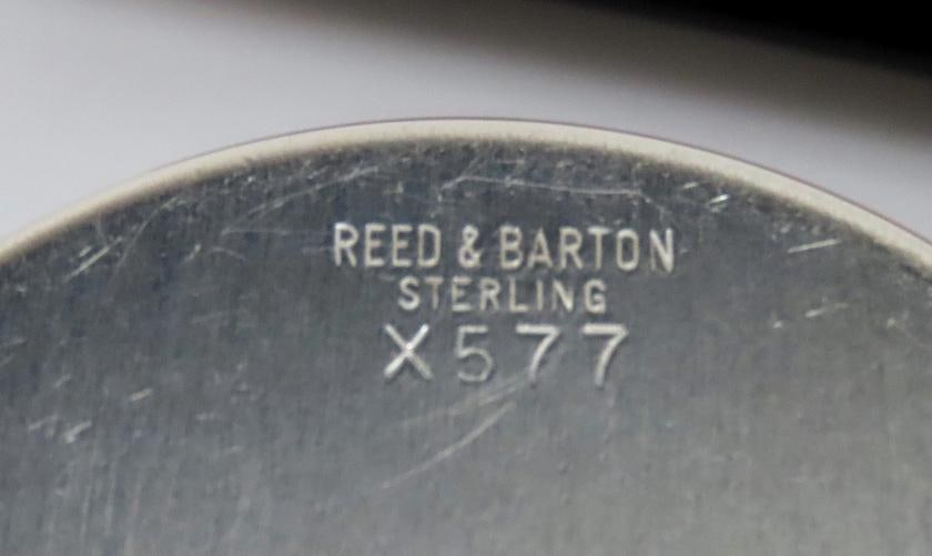 VTG 3pc Reed Barton Sterling Silver X577 Bar Tumbler Rocks Shot Glass Set MCM - 9