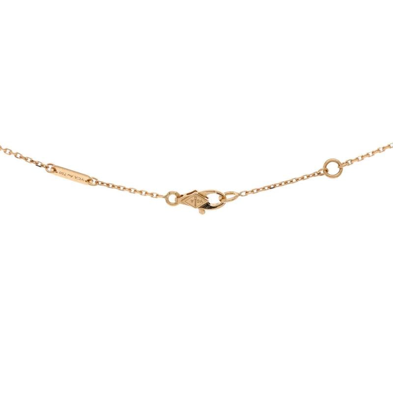 Van Cleef & Arpels Frivole Pendant Necklace 18K Yellow Gold and Diamond Mini - 4
